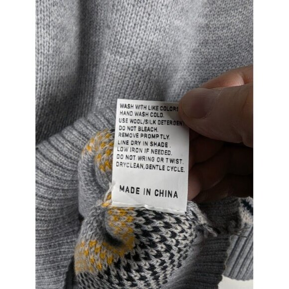 Fair Isle Cat Sweater Size XXL Halloween Witchy Novelty Autumn Fall Runs Small - Picture 8 of 8